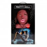 Надувная секс кукла с 3-мя любовными отверстиями  Pretty Doll Лионелла - смуглая - 150 см