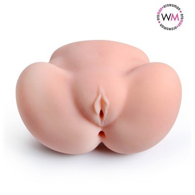 Мастурбатор вагина-анус Erowoman-Eroman с удобным использованием в двух позах - телесный