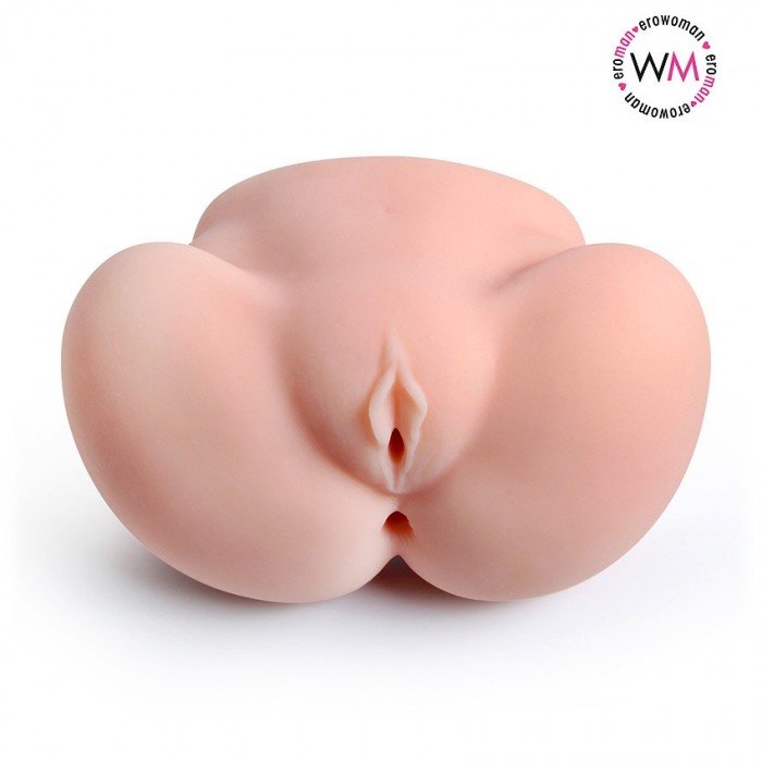 Мастурбатор вагина-анус Erowoman-Eroman с удобным использованием в двух позах - телесный Мастурбатор вагина-анус Erowoman-Eroman с удобным использованием в двух позах - телесный