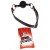 Силиконовый кляп-шарик на ремне BLACK BALLGAG без отверстий - чёрный
