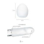 Мастурбатор-яйцо Tenga Egg Snow Crystal с охлаждающей смазкой