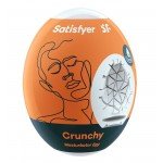Мастурбатор-яйцо Satisfyer - Crunchy Masturbator Egg из водоактивного материала