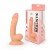 Фаллоимитатор-реалистик Erowoman Realistic с мошонкой и присоской - телесный - 16,5 см