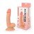 Фаллоимитатор-реалистик Erowoman Realistic с мошонкой и присоской - телесный - 18,5 см