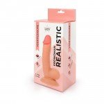 Фаллоимитатор-реалистик Erowoman Realistic с мошонкой и присоской - телесный - 18,5 см Фаллоимитатор-реалистик Erowoman Realistic с мошонкой и присоской - телесный - 18,5 см