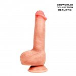 Максимально реалистичный фаллоимитатор Erowoman Collection - Страстный - с мошонкой и присоской - телесный - 21 см Максимально реалистичный фаллоимитатор Erowoman Collection - Страстный - с мошонкой и присоской - телесный - 21 см