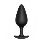 Анальная пробка из силикона среднего размера BLKDESIRE №04 Butt plug - чёрная - 10 см Анальная пробка из силикона среднего размера BLKDESIRE №04 Butt plug - чёрная - 10 см