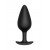 Анальная пробка из силикона среднего размера BLKDESIRE №04 Butt plug - чёрная - 10 см