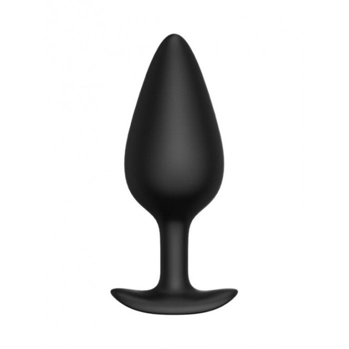 Анальная пробка из силикона среднего размера BLKDESIRE №04 Butt plug - чёрная - 10 см Анальная пробка из силикона среднего размера BLKDESIRE №04 Butt plug - чёрная - 10 см