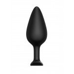 Анальная пробка из силикона среднего размера BLKDESIRE №04 Butt plug - чёрная - 10 см Анальная пробка из силикона среднего размера BLKDESIRE №04 Butt plug - чёрная - 10 см