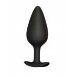 Анальная пробка из силикона среднего размера BLKDESIRE №04 Butt plug - чёрная - 10 см Анальная пробка из силикона среднего размера BLKDESIRE №04 Butt plug - чёрная - 10 см