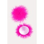Пэстисы Erolanta Lingerie Collection круглые с пухом - ярко-розовые
