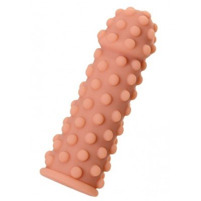 Насадка на фаллос с бугорками Cock Extreme Sleeve 002 - размер M - 14,7 см