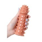 Насадка на фаллос с шипами Cock Extreme Sleeve 003 - размер M - телесная - 14,7 см