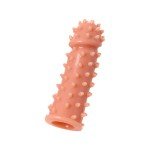 Насадка на фаллос с шипами Cock Extreme Sleeve 003 - размер M - телесная - 14,7 см