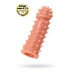 Насадка на фаллос с шипами Cock Extreme Sleeve 003 - размер M - телесная - 14,7 см