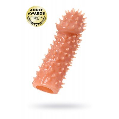 Насадка на фаллос с имитацией шипов KOKOS Cock Extreme Sleeve - размер M - 14,7 см