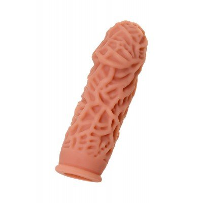 Насадка на фаллос с рельефными складочками Cock Extreme Sleeve размер S - 12,7 см