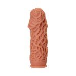 Насадка на фаллос с рельефными складочками Cock Extreme Sleeve размер S - 12,7 см