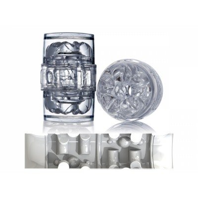 Мастурбатор сквозной Fleshlight - Quickshot Masturbator - Vantage - прозрачный - 9 см