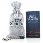 Зажимы на соски Fifty Shades of Grey - Adjustable Nipple Clamps металлические - серебристые