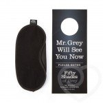 Набор для связывания на кровати Fifty Shades of Grey - Keep Still Over the Bed Cross - чёрно-серебристый