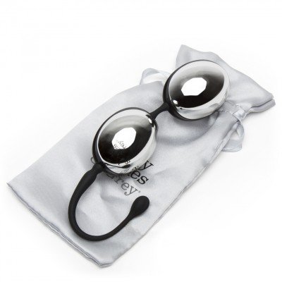 Вагинальные шарики Fifty Shades of Grey - Inner Goddess Silver Jiggle Balls - серебристые