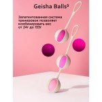 Набор вагинальных шариков со смещенным центром тяжести Gvibe - Geisha Balls 3: две сцепки и пять шариков разного веса