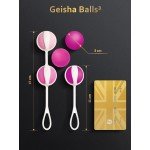 Набор вагинальных шариков со смещенным центром тяжести Gvibe - Geisha Balls 3: две сцепки и пять шариков разного веса Набор вагинальных шариков со смещенным центром тяжести Gvibe - Geisha Balls 3: две сцепки и пять шариков разного веса