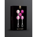 Набор вагинальных шариков со смещенным центром тяжести Gvibe - Geisha Balls 3: две сцепки и пять шариков разного веса Набор вагинальных шариков со смещенным центром тяжести Gvibe - Geisha Balls 3: две сцепки и пять шариков разного веса