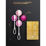 Набор вагинальных шариков для начинающих Gvibe - Geisha Balls MINI: две сцепки и четыре шарика разного веса Набор вагинальных шариков для начинающих Gvibe - Geisha Balls MINI: две сцепки и четыре шарика разного веса