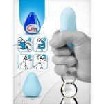 Яйцо мастурбатор с 3D-рельефом (многоразовое) - Gvibe Gegg Blue - синее - 6,5 см