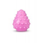 Яйцо мастурбатор с 3D-рельефом (многоразовое) - Gvibe Gegg Pink - розовое - 6,5 см