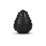Яйцо мастурбатор с 3D-рельефом (многоразовое) - Gvibe Gegg Black - чёрное - 6,5 см