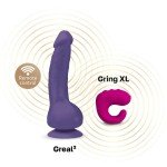 Суперреалистичный вибратор из материала Bioskin - Gvibe Greal 2 - фиолетовый - 22 см Суперреалистичный вибратор из материала Bioskin - Gvibe Greal 2 - фиолетовый - 22 см