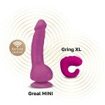 Суперреалистичный вибратор из материала Bioskin - Gvibe Greal MINI - фуксия - 18 см Суперреалистичный вибратор из материала Bioskin - Gvibe Greal MINI - фуксия - 18 см