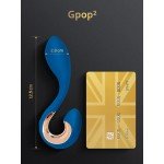 Анатомический вибратор унисекс Gvibe - Gpop 2 для массажа простаты и стимуляции зоны G - синий - 12,5 см Анатомический вибратор унисекс Gvibe - Gpop 2 для массажа простаты и стимуляции зоны G - синий - 12,5 см