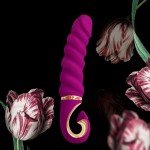 Анатомический витой вибратор Gvibe - Gjack MINI из суперреалистичного материала BioSkin - малиновый - 19 см