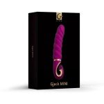 Анатомический витой вибратор Gvibe - Gjack MINI из суперреалистичного материала BioSkin - малиновый - 19 см