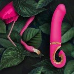 Эргономичный вибратор Gvibe - Gjay MINI из суперреалистичного материала BioSkin - розовый - 19 см