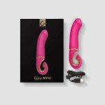 Эргономичный вибратор Gvibe - Gjay MINI из суперреалистичного материала BioSkin - розовый - 19 см
