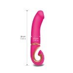 Эргономичный вибратор Gvibe - Gjay MINI из суперреалистичного материала BioSkin - розовый - 19 см