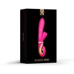 Вибратор-кролик с тремя моторами Gvibe - Grabbit MINI из суперреалистичного материала BioSkin - розовый - 18 см Вибратор-кролик с тремя моторами Gvibe - Grabbit MINI из суперреалистичного материала BioSkin - розовый - 18 см
