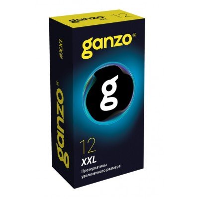 Презервативы латексные увеличенного размера Ganzo XXL - 12 шт