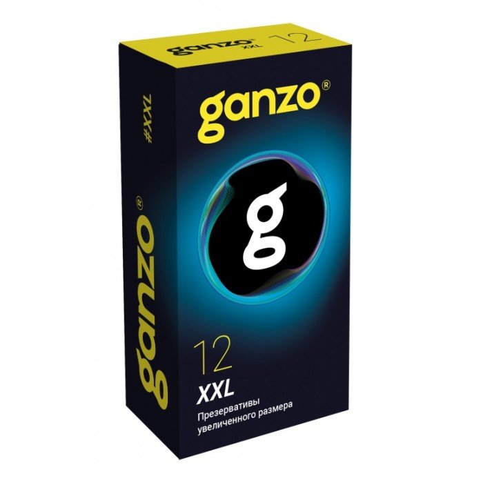 Презервативы латексные увеличенного размера Ganzo XXL - 12 шт Презервативы латексные увеличенного размера Ganzo XXL - 12 шт