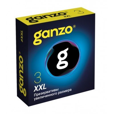 Презервативы латексные увеличенного размера Ganzo XXL - 3 шт