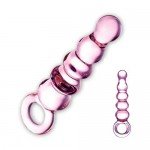 Анальный стеклянный стимулятор QUINTESSENCE ANAL SLIDER - розовый - 18 см Анальный стеклянный стимулятор QUINTESSENCE ANAL SLIDER - розовый - 18 см