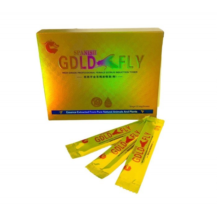 Женские возбуждающие капли Шпанская Мушка Gold Fly Spanish - 1 пакетик Женские возбуждающие капли Шпанская Мушка Gold Fly Spanish - 1 пакетик