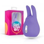 Клиторальный стимулятор в форме зайчика Good Vibes Only - Tedy Clitoris Stimulator - фиолетовый - 9,5 см