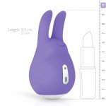 Клиторальный стимулятор в форме зайчика Good Vibes Only - Tedy Clitoris Stimulator - фиолетовый - 9,5 см